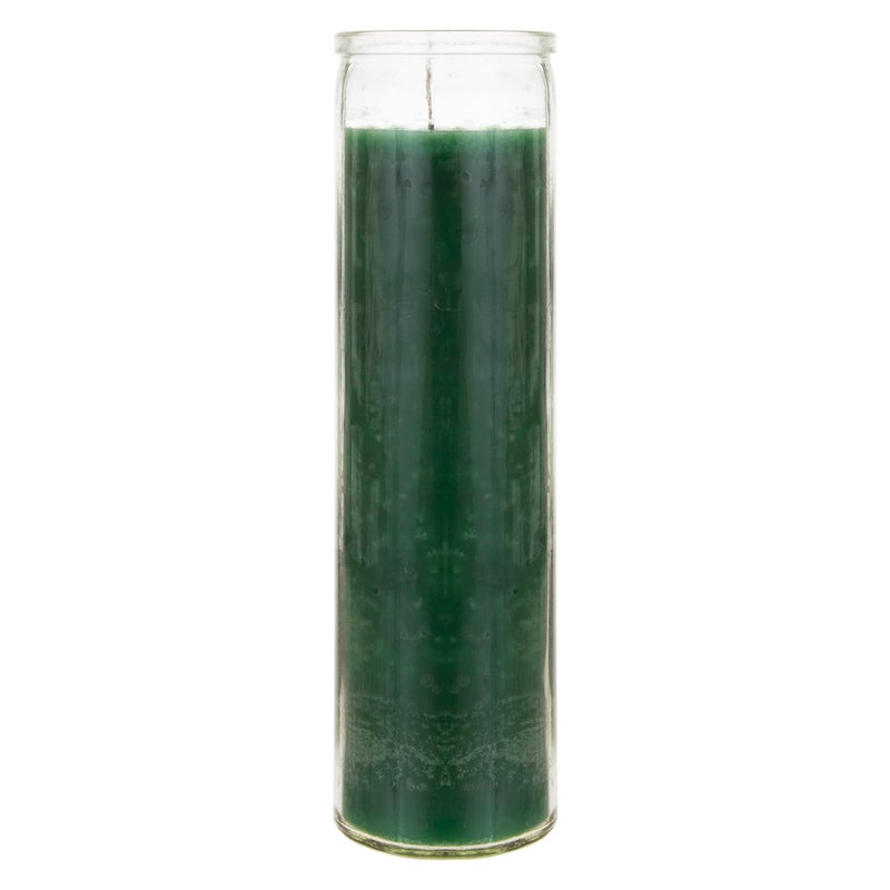 Mega Candles 6 pcs Unscented Green 7 Day Glass Container Devotional Prayer Candles, Premium Wax Candle 2 Inch x 8 Inch, Sanctuary, Vigils, Prayers, Blessings, Religious, Memorials, Remembrance - Image 2
